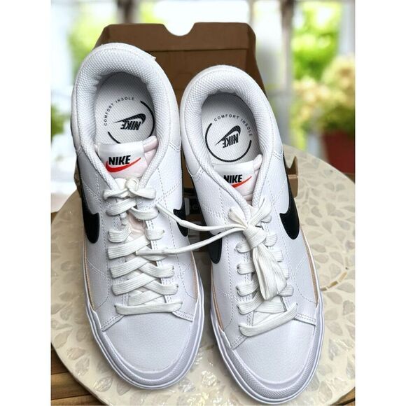 Nike Court Legacy Lift Shoes Platform Sneakers DM7590-100 Women’s Size 8.5 - Picture 6 of 14